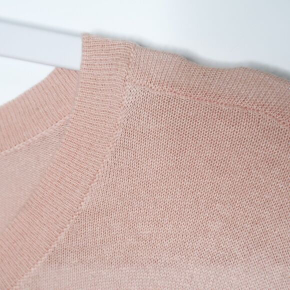 Nordstrom Womens Pima Cotton Cardigan‎ Sweater Size Medium Pink Office Staple - Picture 8 of 8